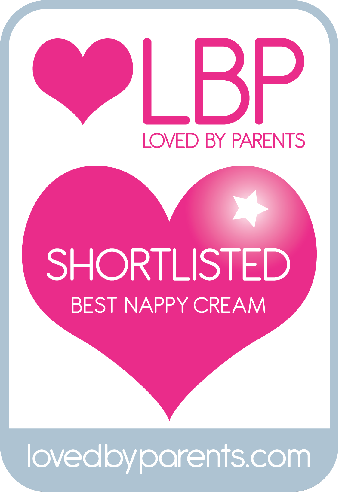 Loved By Parents, 2012 Awards - Shortlisted Best Nappy Cream