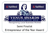 Venus Awards, 2012 - Semi Finalist, Entrepreneur of the Year Award
